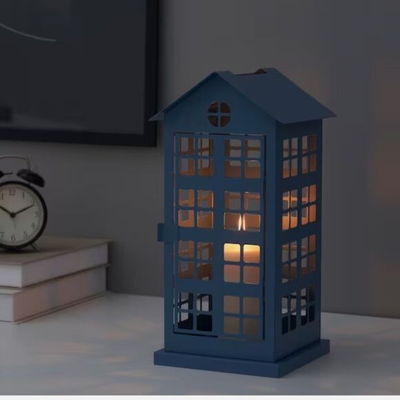 IKEA Blue, Red, and White Candle Holder Bundle - Picture 2 of 2